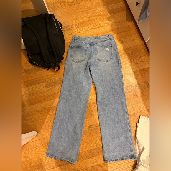 Edikted Blue Distressed Women Jeans - Picture 2 of 2